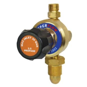 Propane Regulator Single Stage Plugged 4 Bar Brass Bonnet | ProWeld